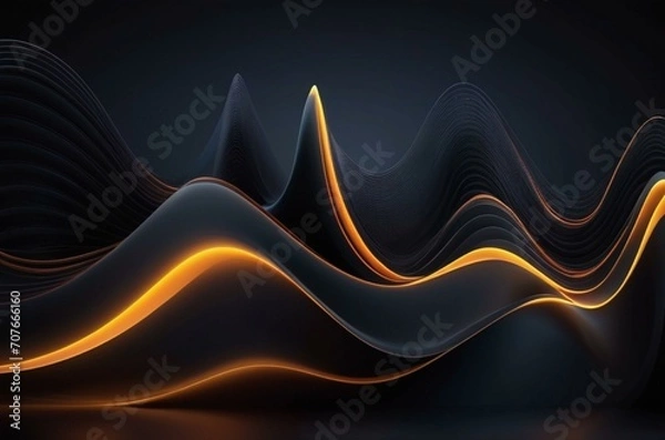 Obraz abstract background with glowing lines
