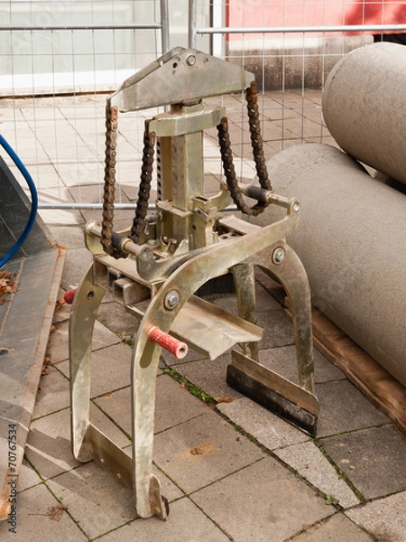 Obraz Rohrgreifer mit Kettenübersetzung