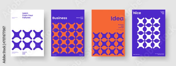 Fototapeta Isolated Business Presentation Template. Creative Poster Design. Abstract Flyer Layout. Brochure. Book Cover. Background. Report. Banner. Portfolio. Handbill. Brand Identity. Catalog. Notebook