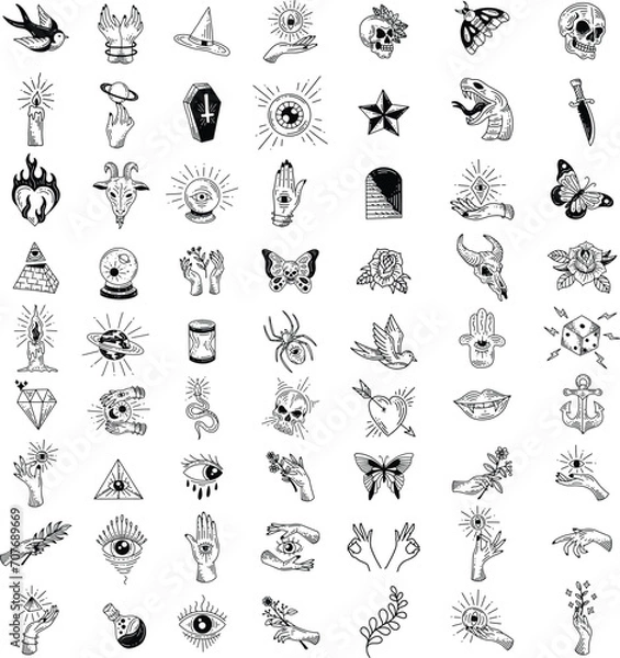 Fototapeta Mystical Svg Bundle.