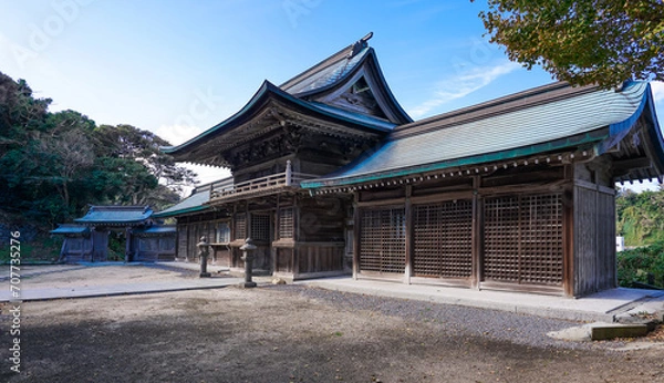 Fototapeta 玄界灘見晴らす加部島の田島神社（佐賀県唐津市呼子町）