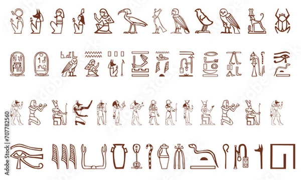 Obraz Ancient civilization icon pack