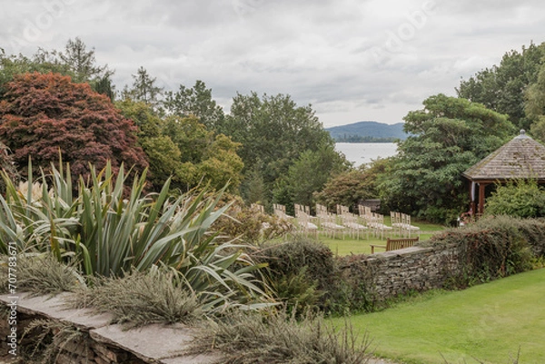Fototapeta Lakeside Wedding Ceremony