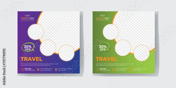 Obraz Travel Flyer Template