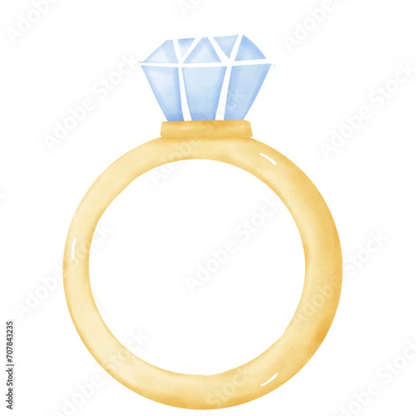 Obraz ring with diamonds