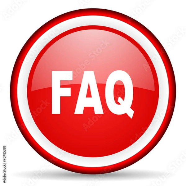 Fototapeta faq web icon