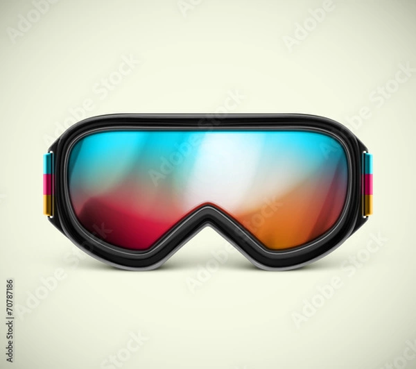 Obraz Gogle narciarskie