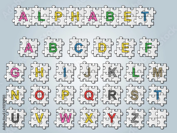Obraz ALPHABET PUZZLE