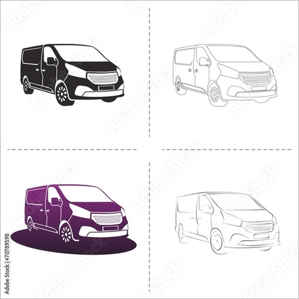 Obraz vector van