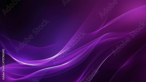 Fototapeta Sophisticated and sleek purple background with light energy wave for business presentation use, purple background or wallpaper
