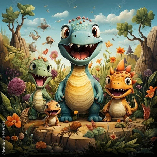 Obraz dragon and the dragon