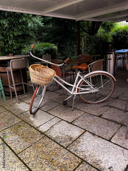 Obraz empty street cafe