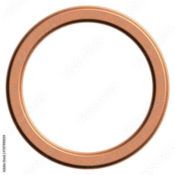 Obraz Modern circular photo frame 3d