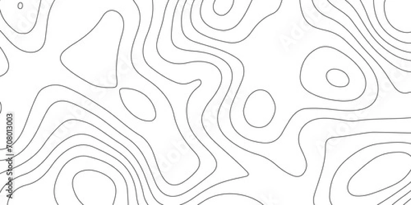 Fototapeta Topographic map background geographic line map .modern design with white background with topographic wavy pattern texture . vector illustration geographic contour map.