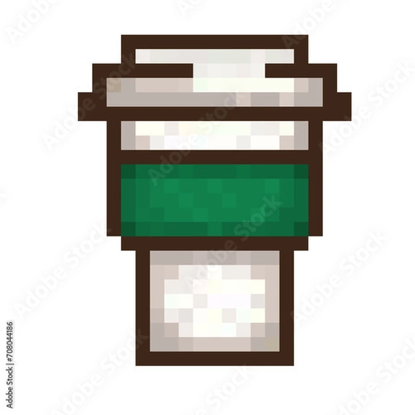 Obraz Cup pixel art