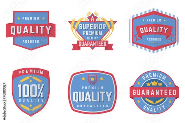 Obraz Six Vector Emblems