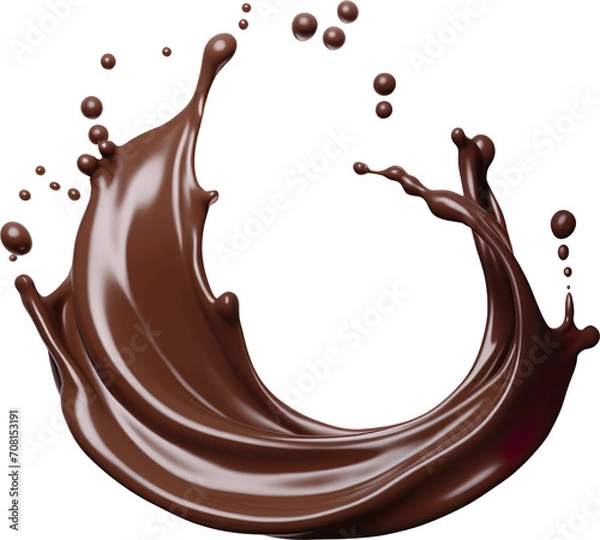 Obraz chocolate splash