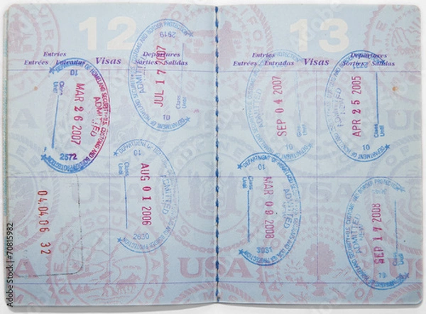 Obraz Passport Pages