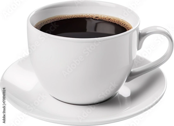 Obraz a cup of coffee isolated