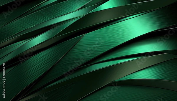 Obraz Abstract green metal texture background, 7:4