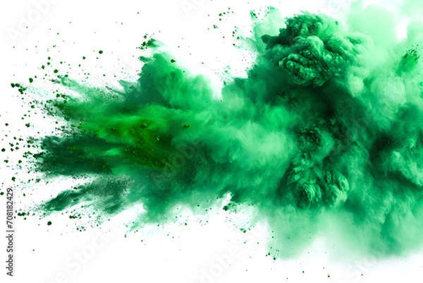 Obraz green smoke explosion	
