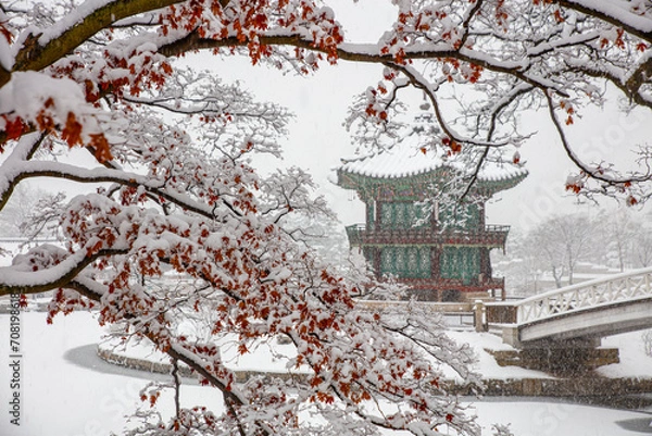 Fototapeta 경복궁 설경