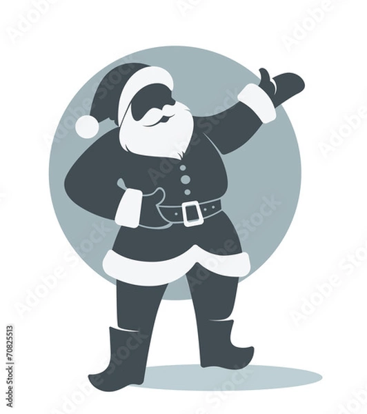 Obraz Santa Claus Vector silhouette