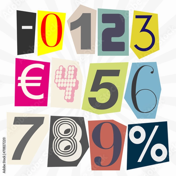 Obraz alphabet numerique anonyme