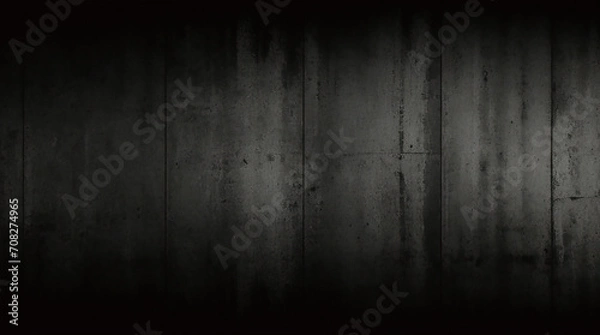 Obraz 黒い幾何学的な抽象的な背景は、斜線の装飾を持つ暗い空間にレイヤーを重ねます。バナー、チラシ、カード、パンフレットの表紙、ランディング ページ用のモダンなグラフィック デザイン要素のストライプ スタイル