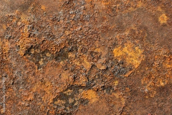 Fototapeta Texture of rust on metal table
