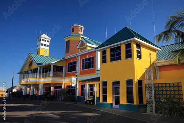 Obraz molo na Bahamach