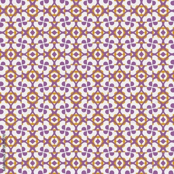 Fototapeta Abstract seamless pattern. Abstract background for fabric print, card, table cloth, furniture, banner, cover, invitation, decoration, wrapping. Repeating pattern.