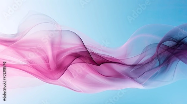 Fototapeta a blue vapor pink background simple sharp music waves