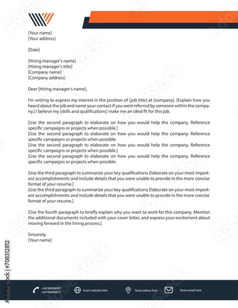 Obraz Letter head design 