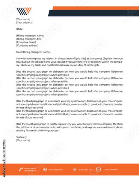 Obraz Letter head design 