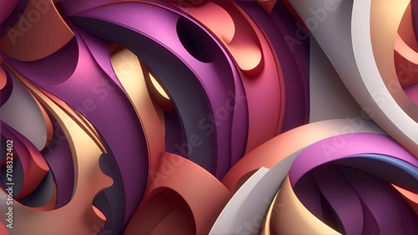 Obraz 3d Colorful abstract wallpaper modern background 68.