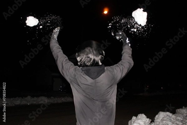 Obraz Throwing snow