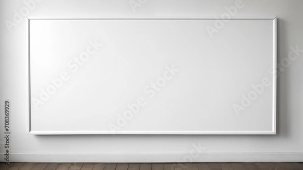 Obraz Design a classroom whiteboard with space for welcoming messages or announcements.