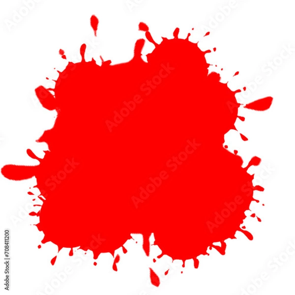Fototapeta red paint splashes