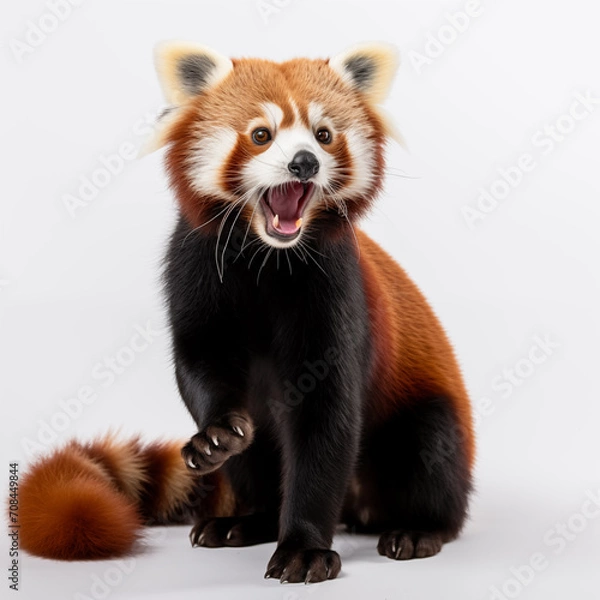 Obraz red panda screaming