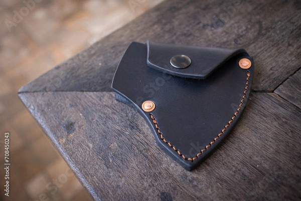 Obraz knife leather sheath black colure