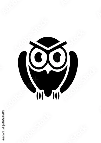 Obraz owl with glasses