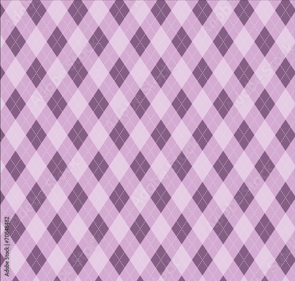 Fototapeta Purple seamless argyle background pattern texture