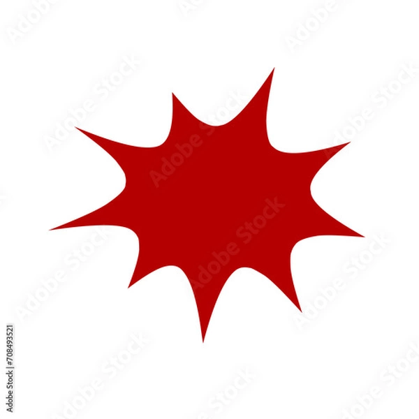 Fototapeta starburst comic explosion vector on white background