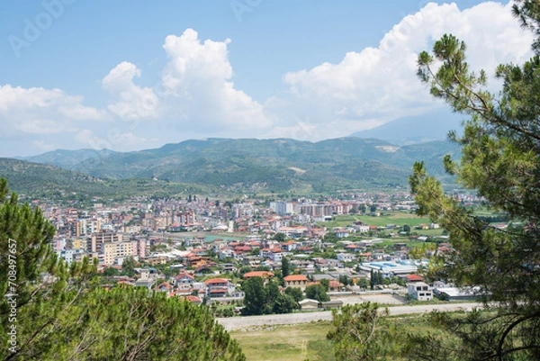 Fototapeta View over the city of Berat in Albania