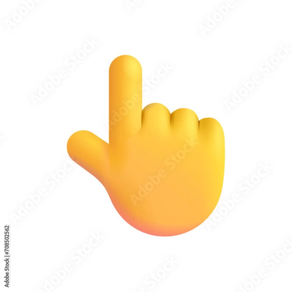 Fototapeta Backhand Index Pointing Up