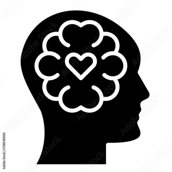Fototapeta Emotional intelligence icon
