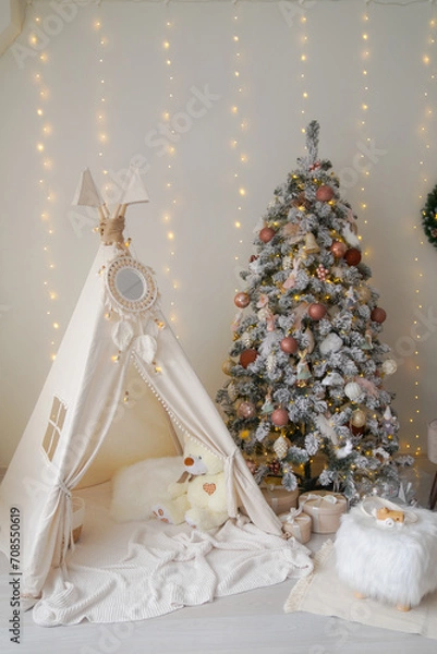 Obraz New year decoration in interior