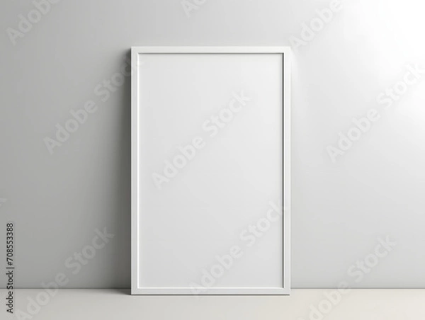 Fototapeta 3D render Blank poster frame Mock-Up