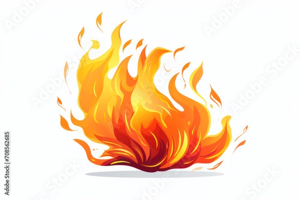Fototapeta fire and flames illustration